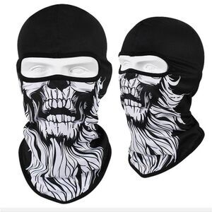 Tactical Skull Ghost Printed Full Face Mask Balaclava Halloween Ski Motorcycle